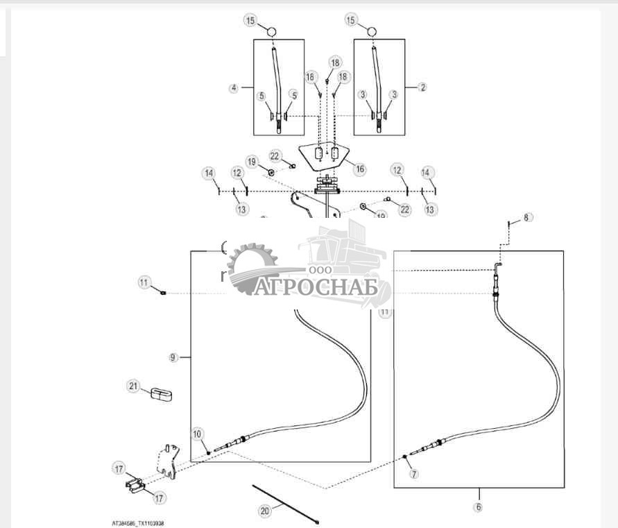 Орган управления стабилизатором 
